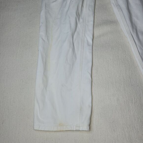 Vtg Calvin Klein Jeans Mens Size 34X30 White Denim Pants Preppy Retro Workwear - Picture 3 of 16